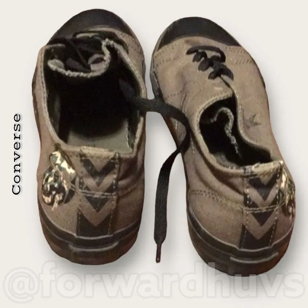 Converse One Star Gray Camo Skull Sneakers Youth 5