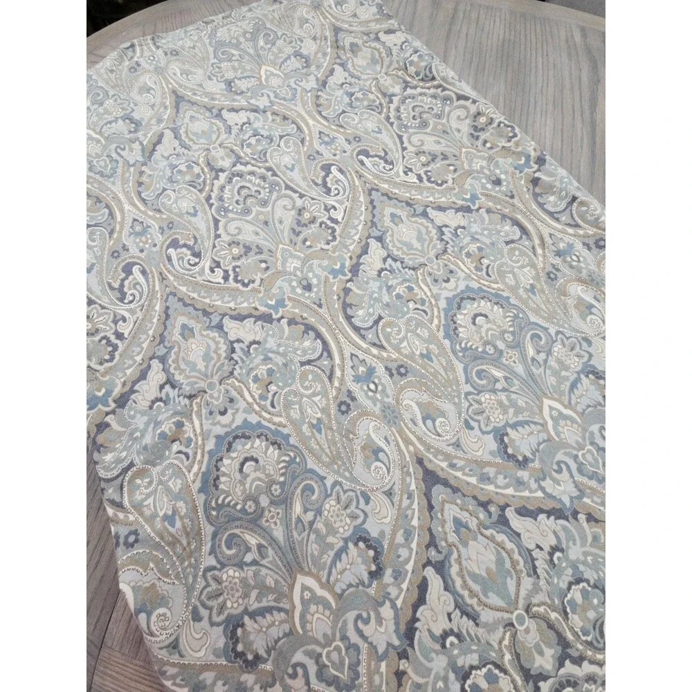 Pottery Barn McKenna King Size Paisley Duvet Cover Blue Green
