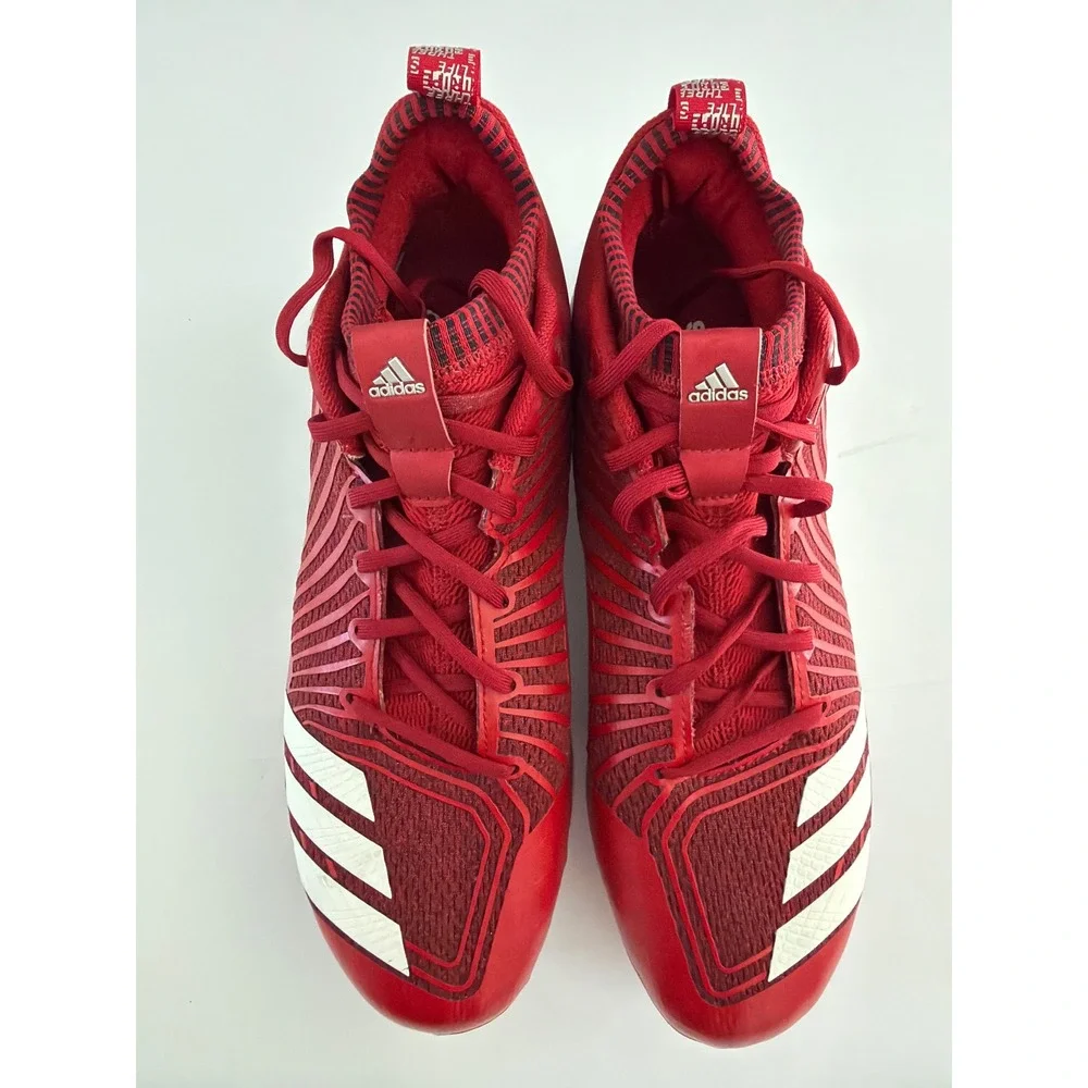 Adidas Icon 3 Boost Metal Baseball Cleats Red White Mens Size 13 B39168