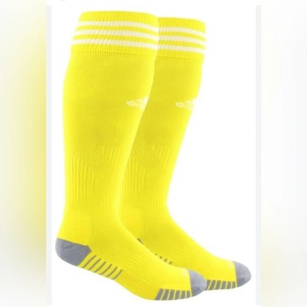 Adidas Men's Bright Yellow Athletic Socks