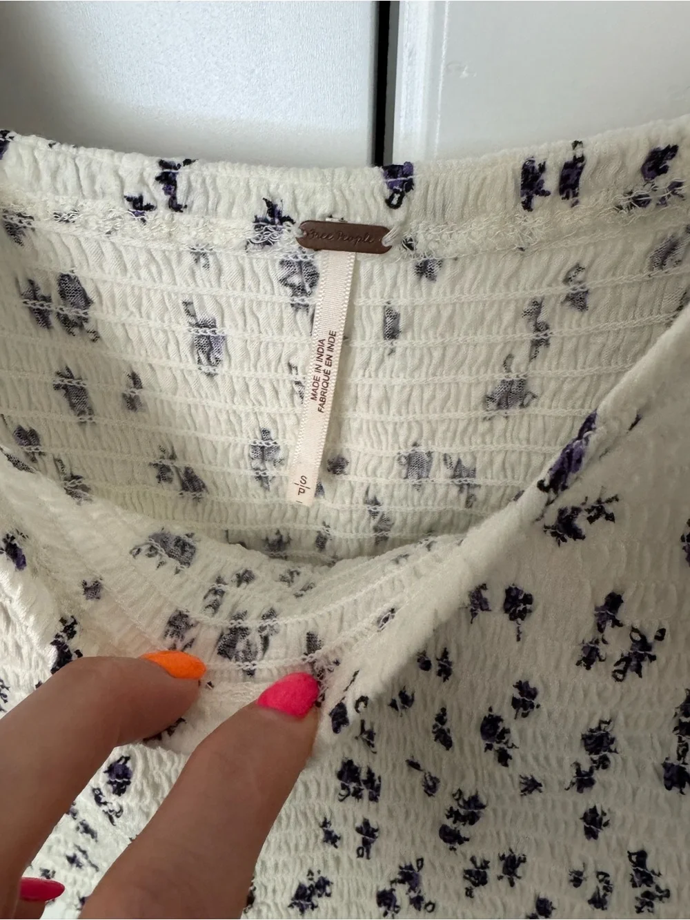 Free People smocked square