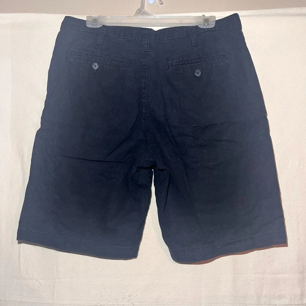 Marc Anthony Black Flex Chino Khaki Style 5 Pocket Shorts Size 32 Men A43