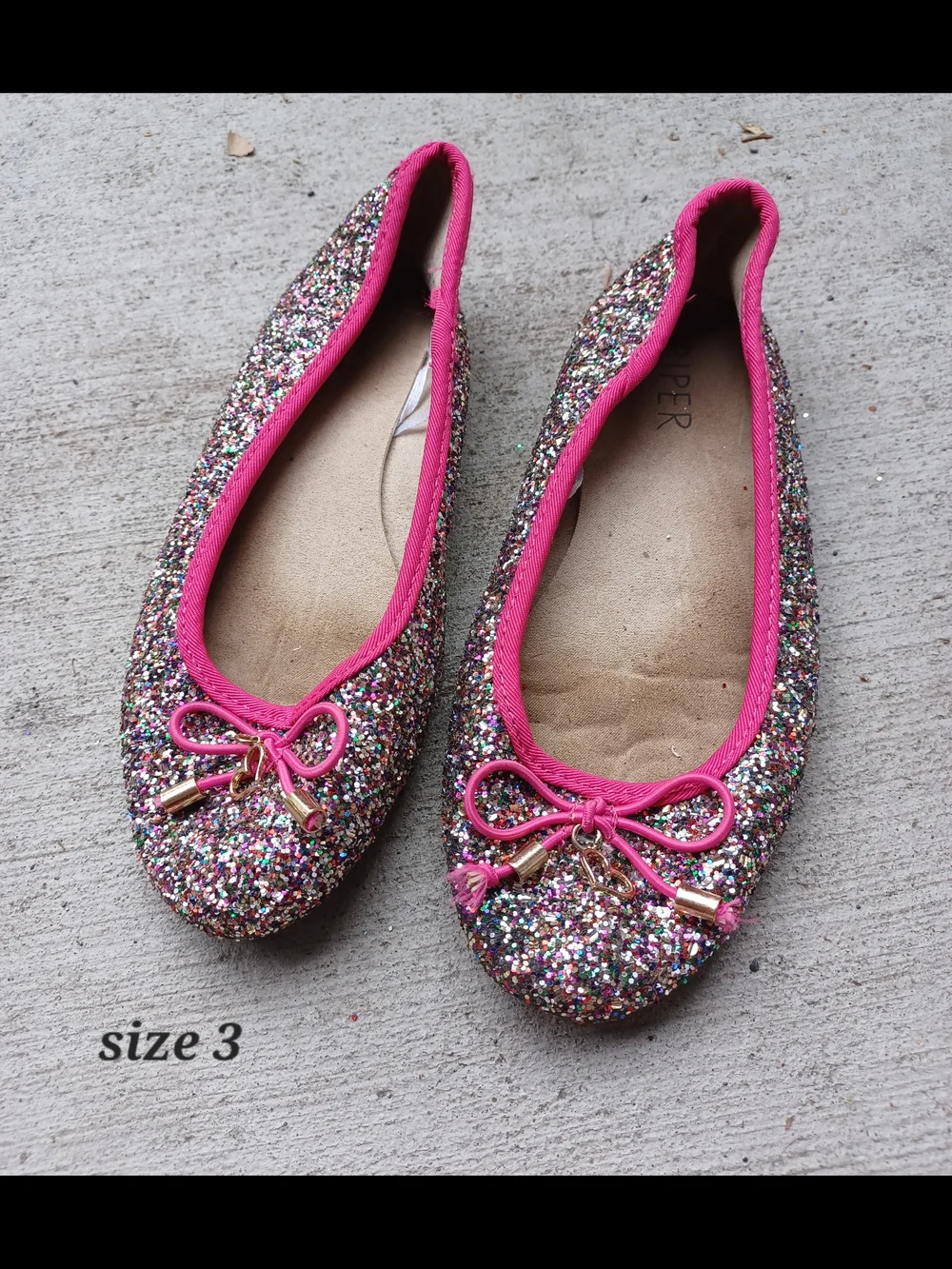 Glittery Ballet Flats