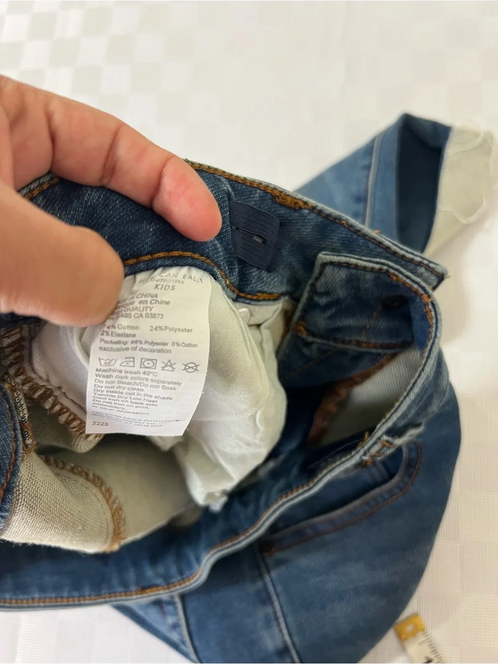 American Eagle Outfitters Dark Blue Boyfriend Denim Bermuda Shorts