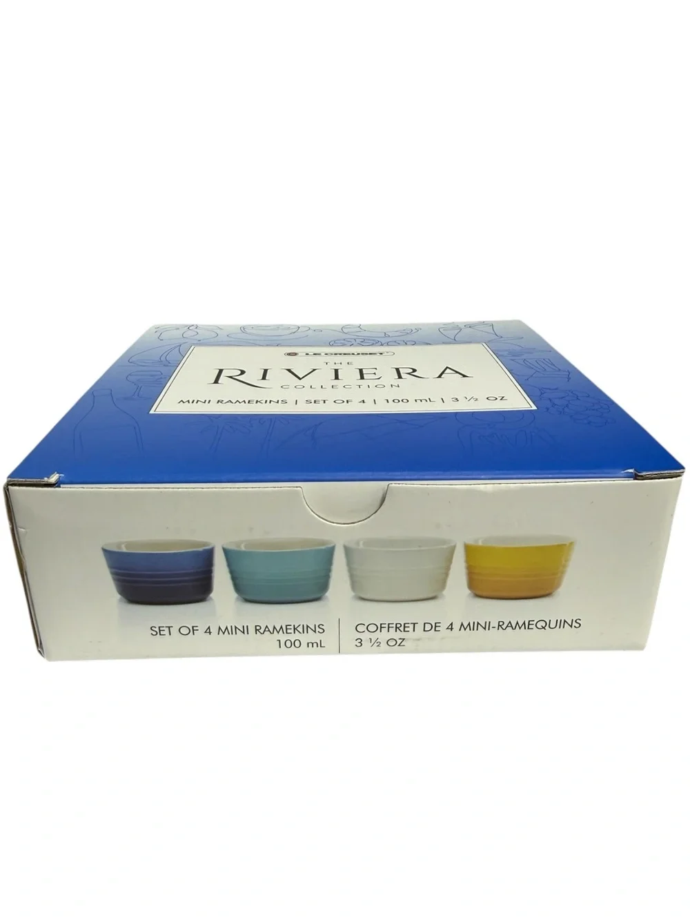 Le Creuset The Riviera Collection Mini Ramekins NIB