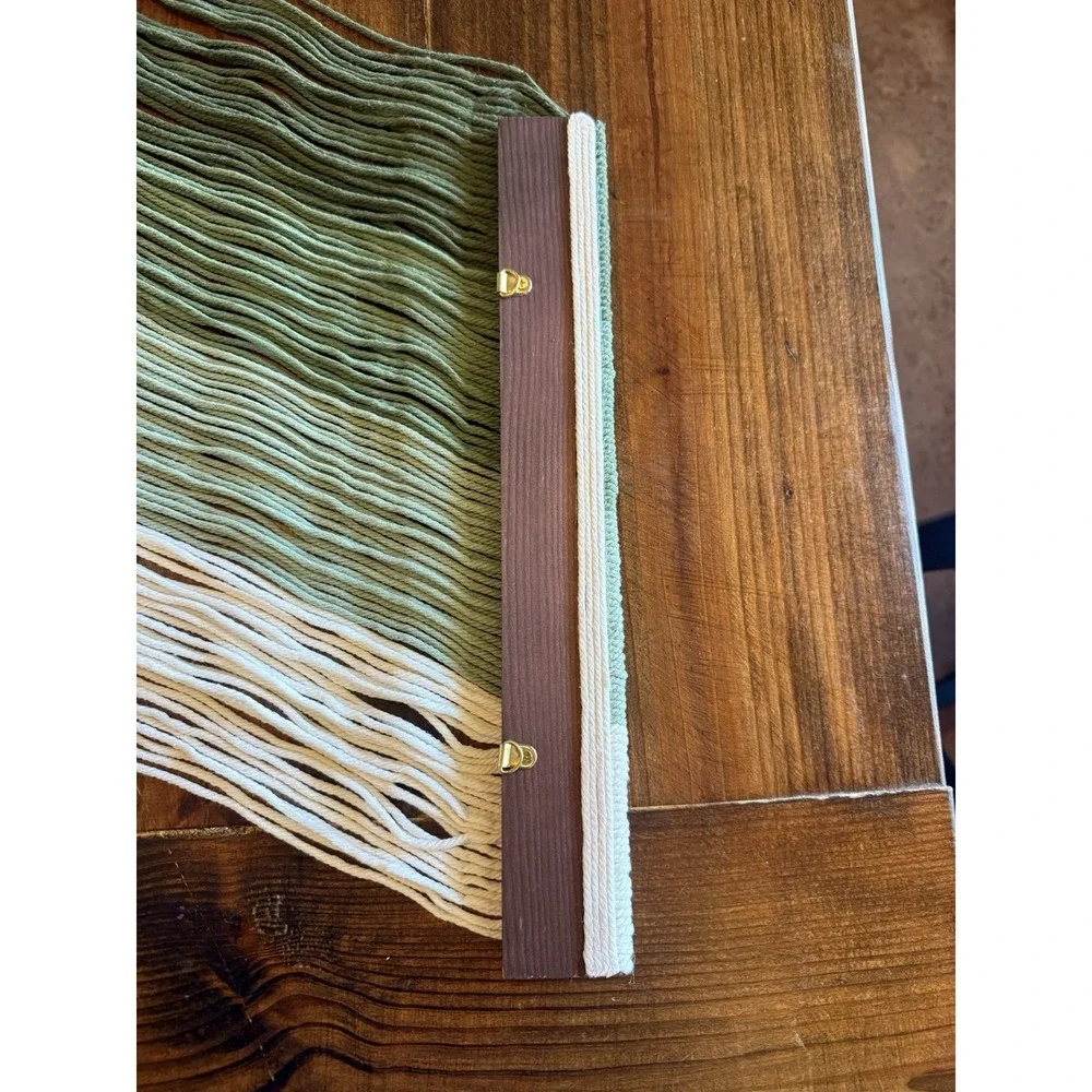 Large Ombre Macrame Wall Hanging - Dip Dyed Yarn Tapestry Decor