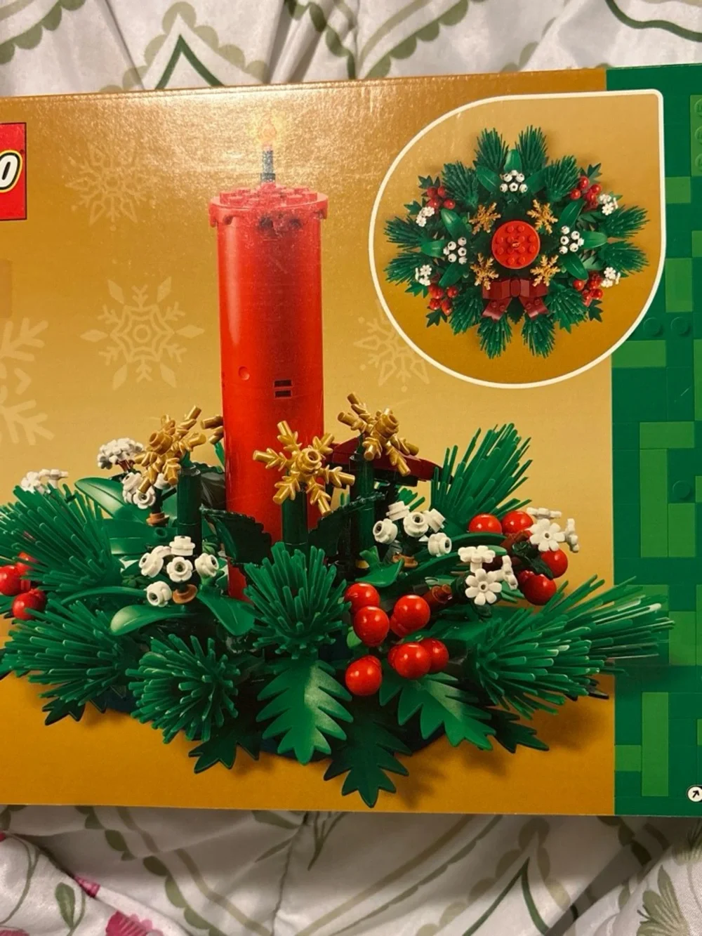 Lego floral snowflake look