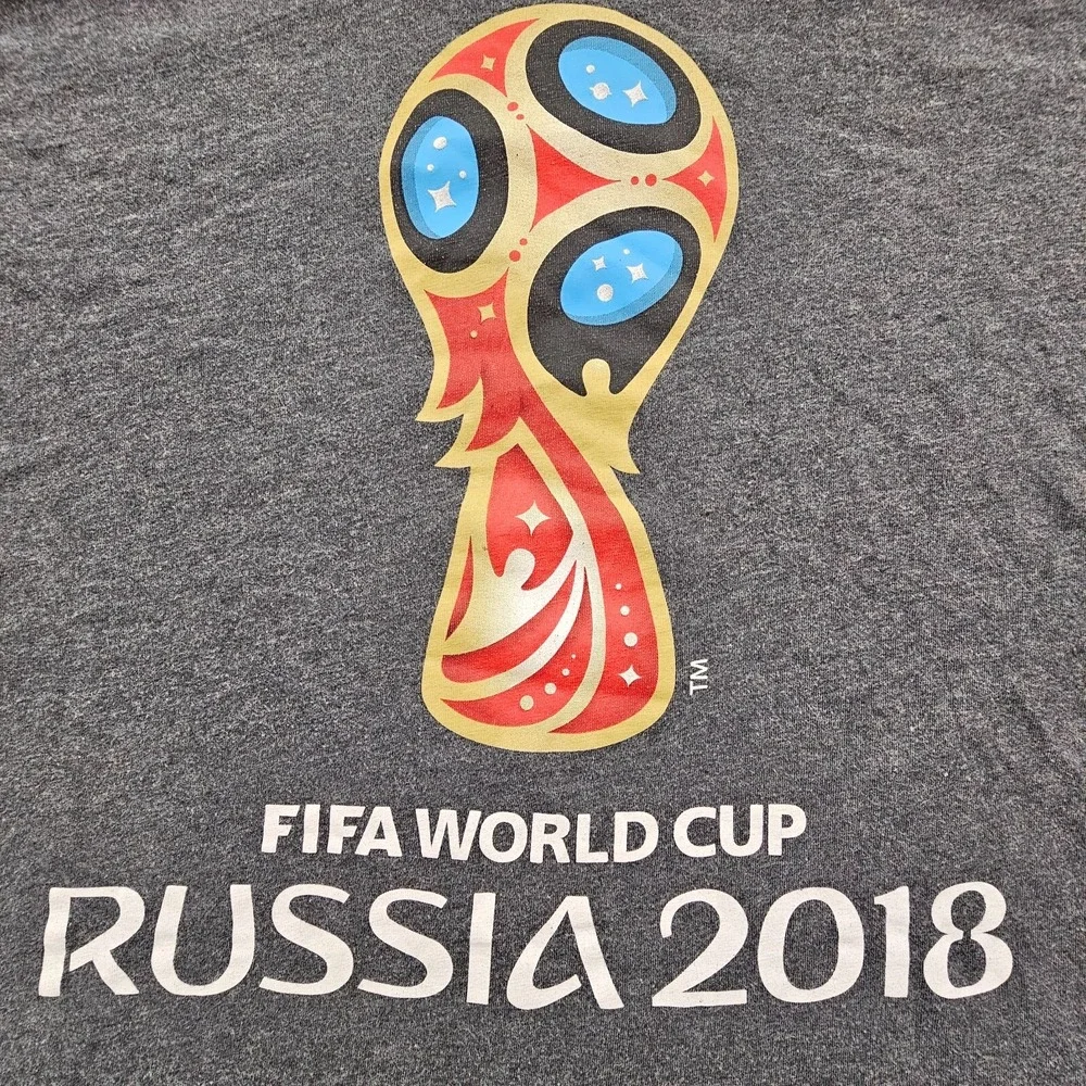 FIFA World Cup Russia 2018 adidas Gray Short Sleeve T-Shirt Men's M/L