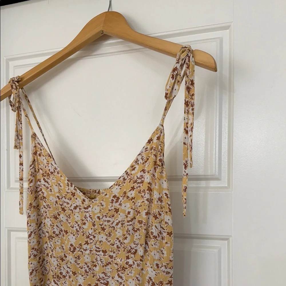 Abercrombie & Fitch Yellow Floral Maxi Dress