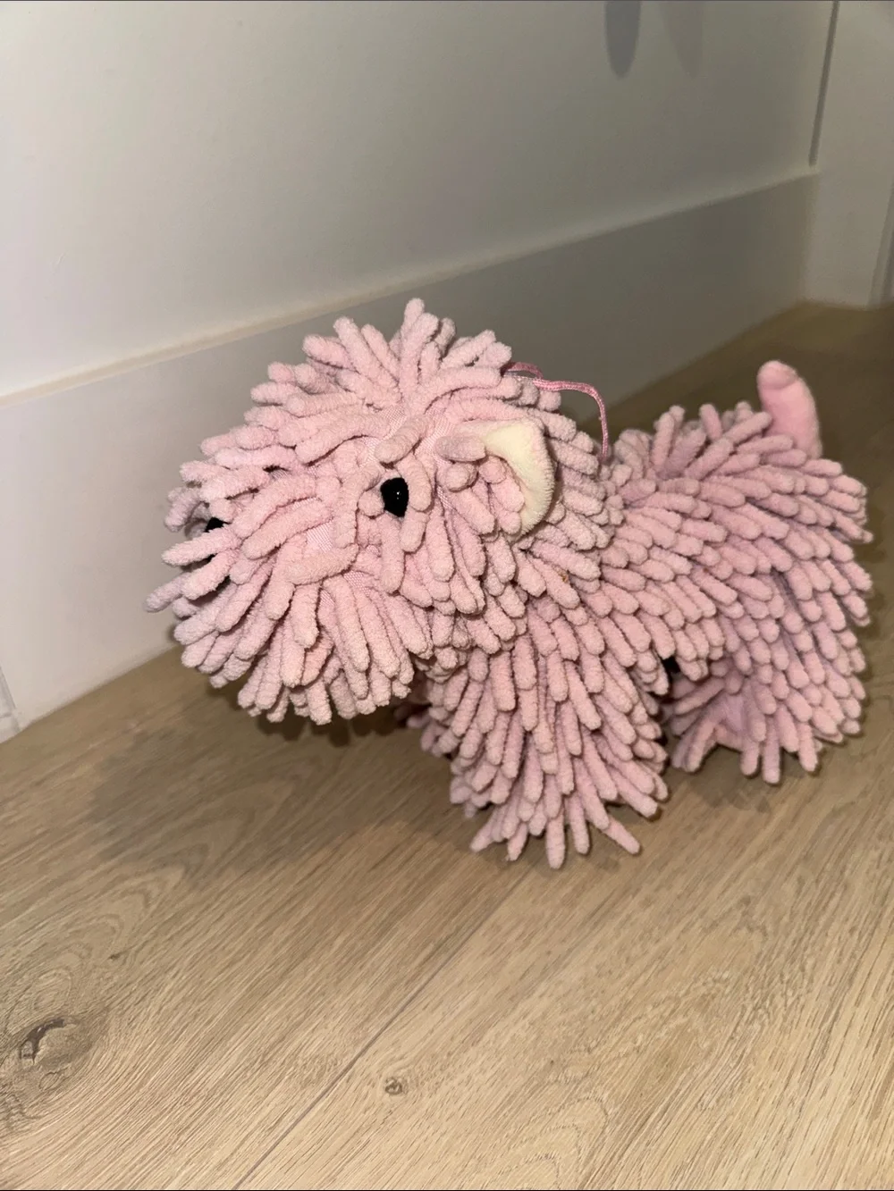 Plush Pink Wash Cloth Dog Plush
