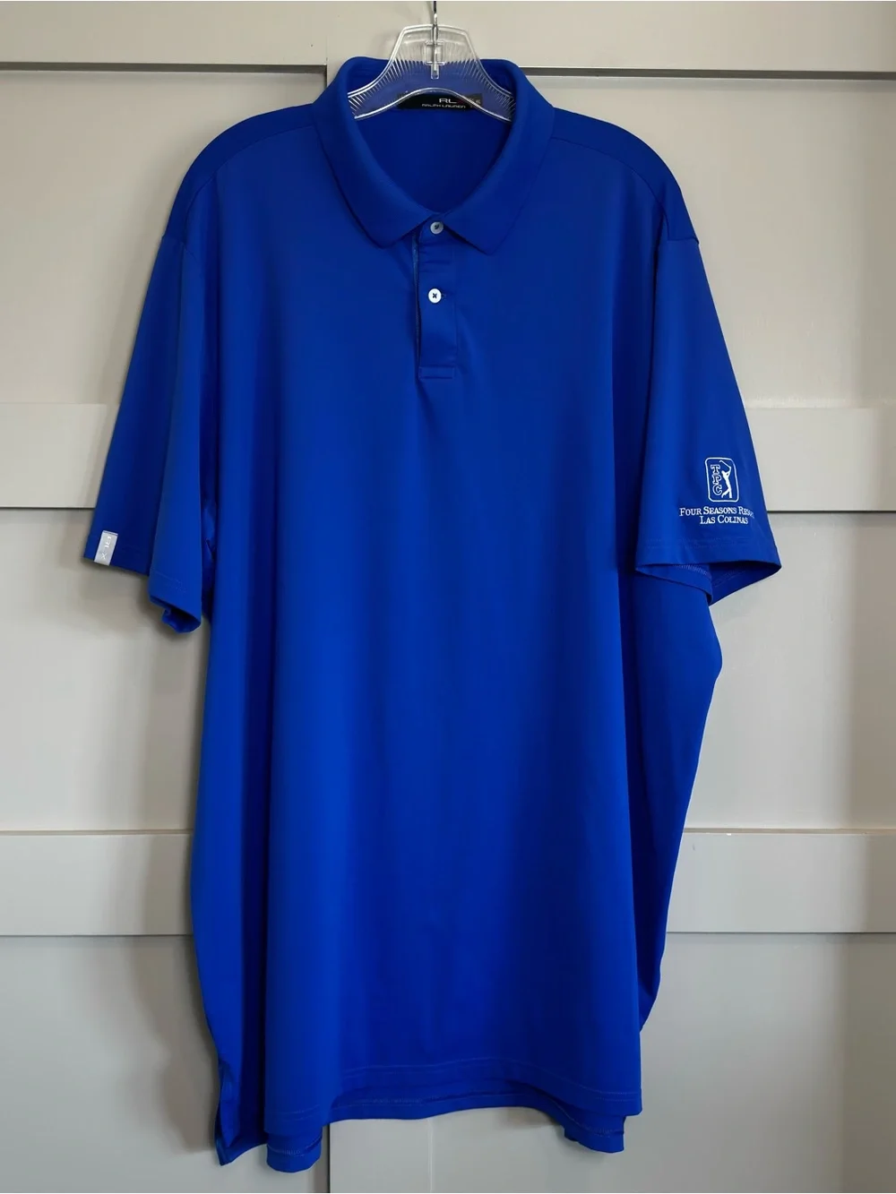 Ralph Lauren X Men’s XXL Blue Classic Fit Short Sleeve Polo Shirt TPC 4 Seasons