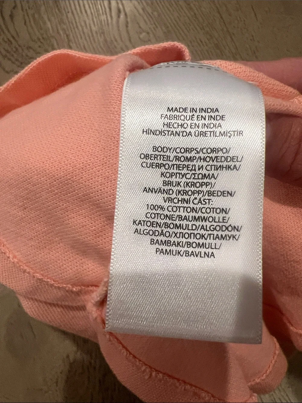 Ralph Lauren 100% Cotton Coral Peach Polo baby Dress