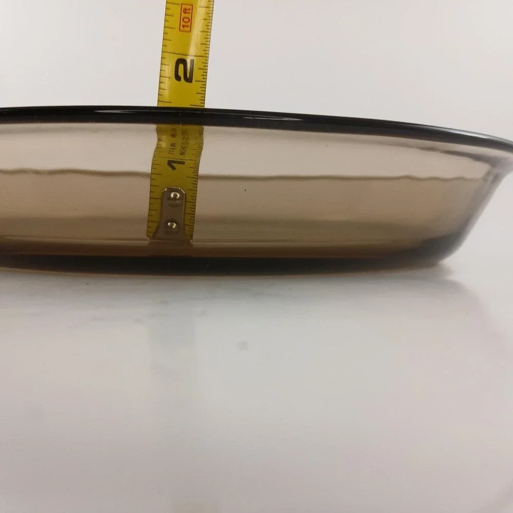 Vintage Pyrex Amber Brown Glass Pie Plate #209‎ Baking, Casserole Dish 9.75