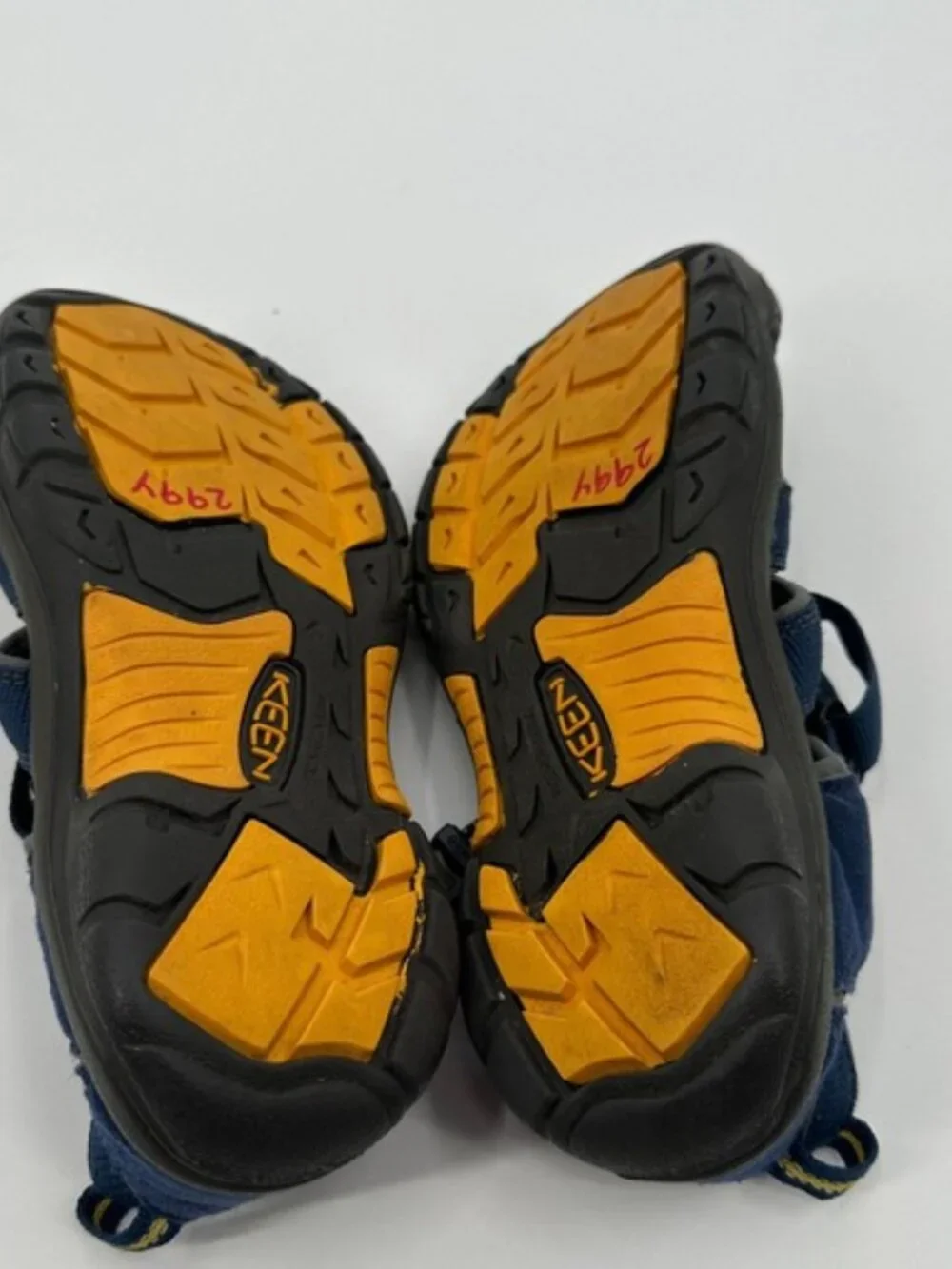 Keen Newport HHiking Sandals Kid's Size 4 Blue Waterproof Bungee Cinch 1009962