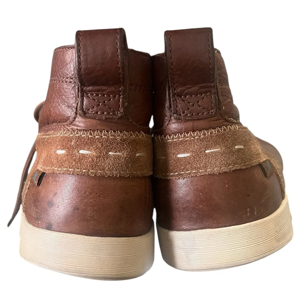 Chaco Davis brown mid leather chukka boots lace up outdoor
