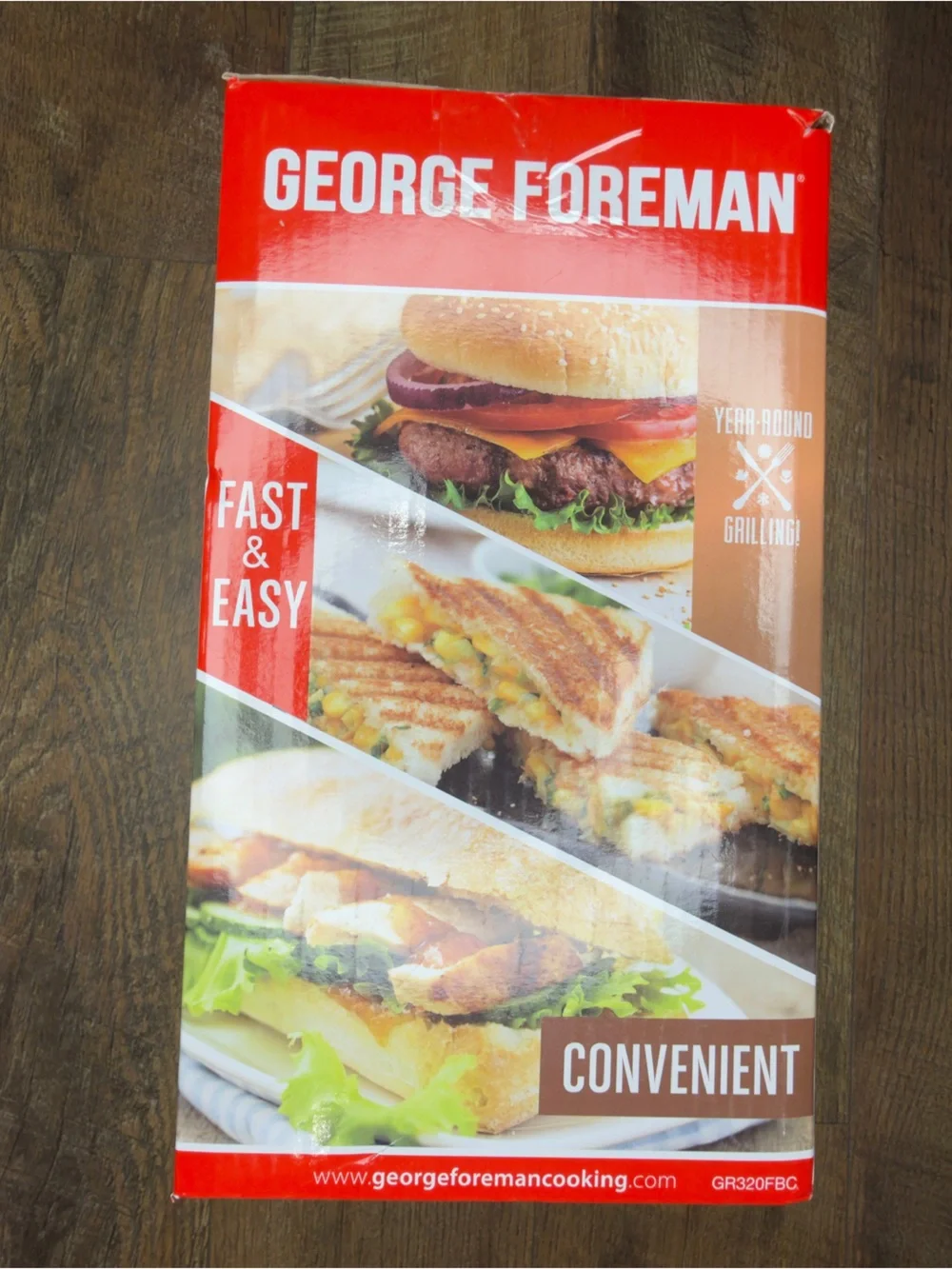 George Foreman 2-Serving Electric Grill & Panini Press Copper Infused GR320FBC⁠
