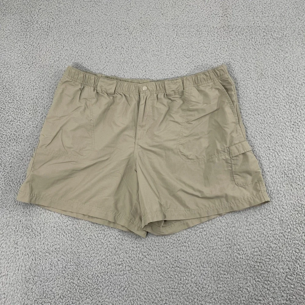 Columbia Shorts Men XL Tan Nylon Outdoor Hiking Gorpcore Cargos