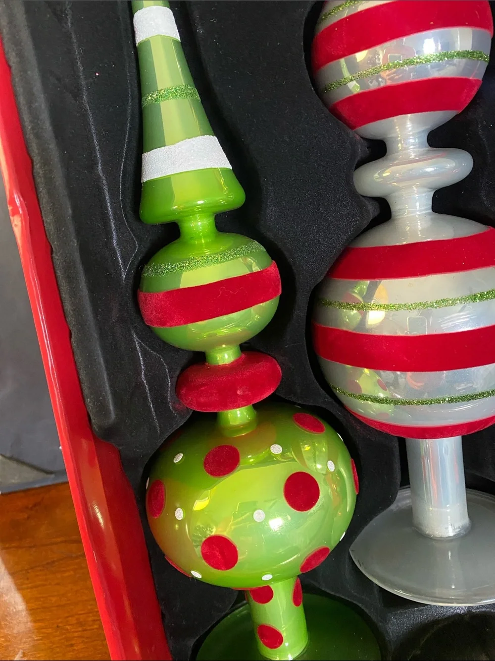 Vintage Sam's Club Glass Table Pieces Seasonal Decor Set of 3 WBox