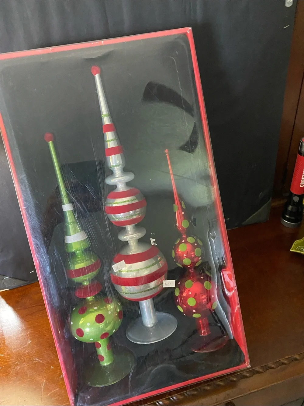 Vintage Sam's Club Glass Table Pieces Seasonal Decor Set of 3 WBox