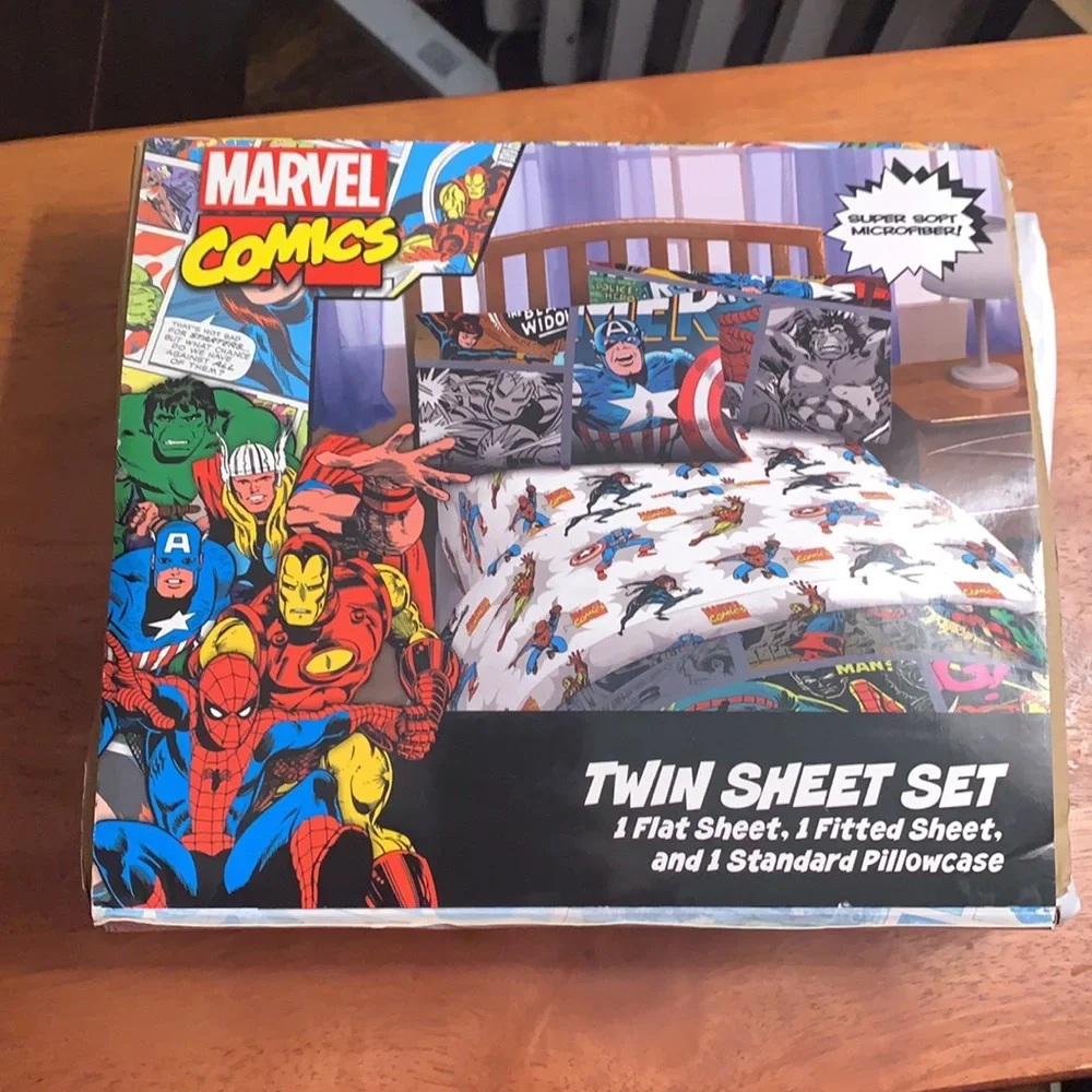 Marvel Comic Twin sheet set NEW original packaging microfiber