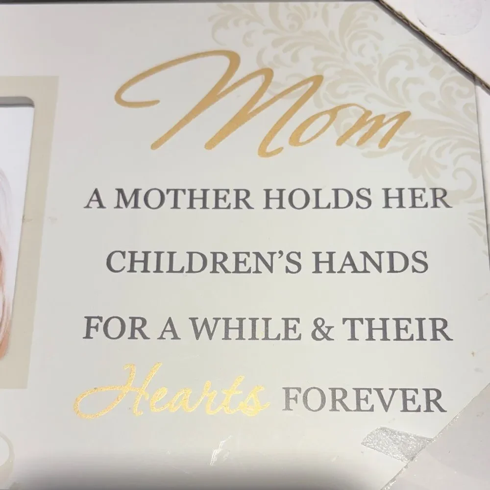 Malden White and Gold Picture Frame