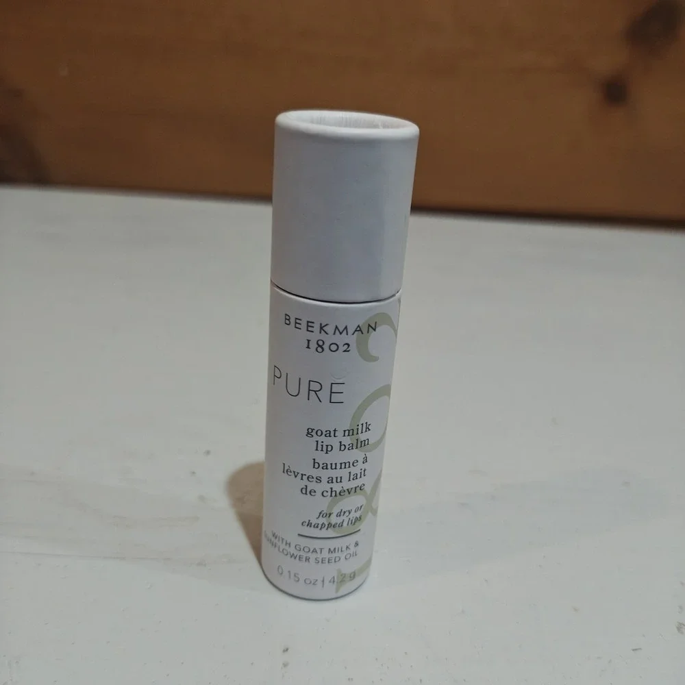 Beekman 1802 Pure‎ Goat Milk Lip Balm Fragrance Free 0.15 oz New In Box