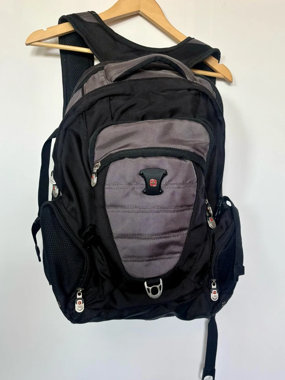 SwissGear Black and Gray Travel Laptop Backpack