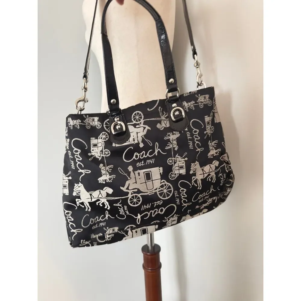 Coach Graffiti Scribble Large Hobo Shoulder purse