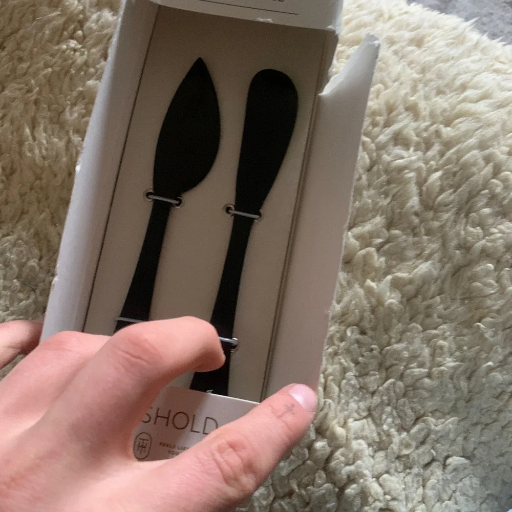 Threshold Bridgeport‎ Black Stylish Cheese Knives