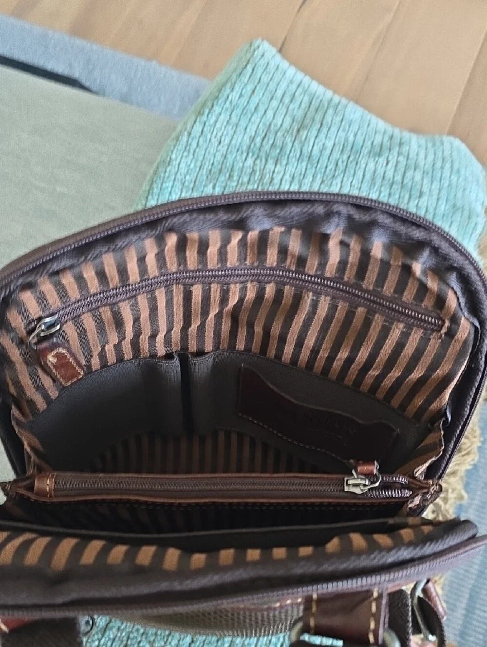 Jack Georges Small Brown Leather Backpack — Men