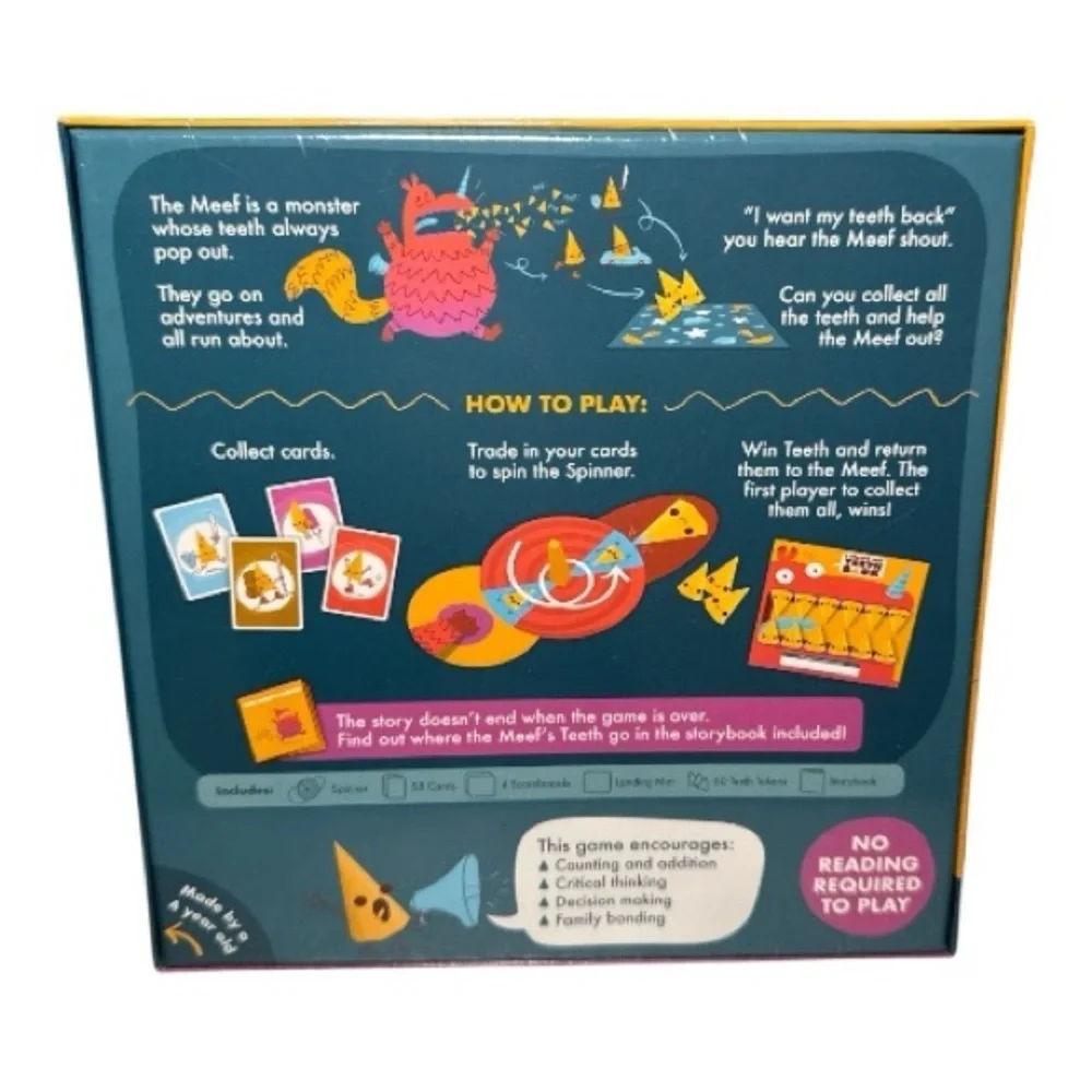 NEW! I Want My Teeth Back Kids Card Game