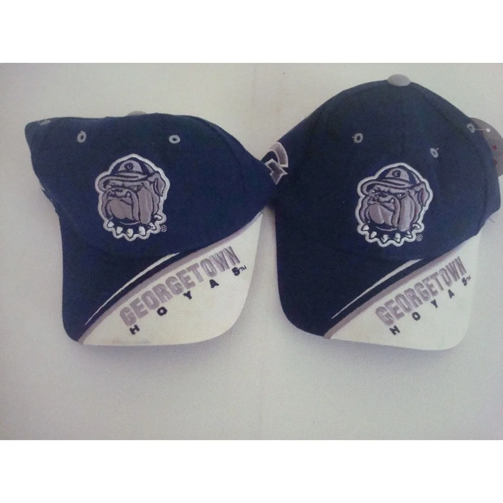 KIDS -- 2PC LOT GEORGETOWN HOYAS   HAT‎ CAP VINTAGE DEADSTOCK 04