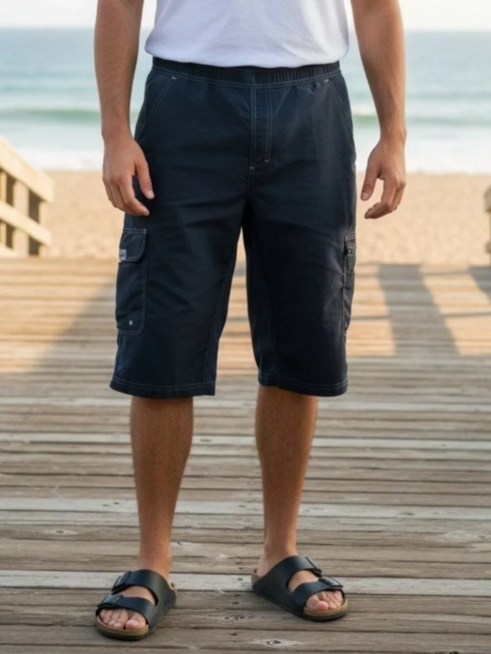 VINTAGE SPECIALIZED Black Nylon Cargo Shorts Mens XXL 38 40 Cycling Hiking Bike