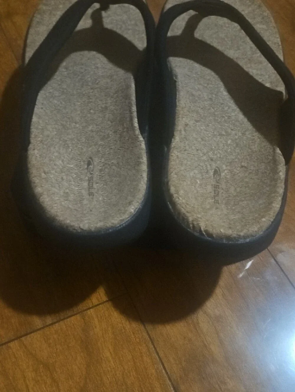SOLE sandals black padded