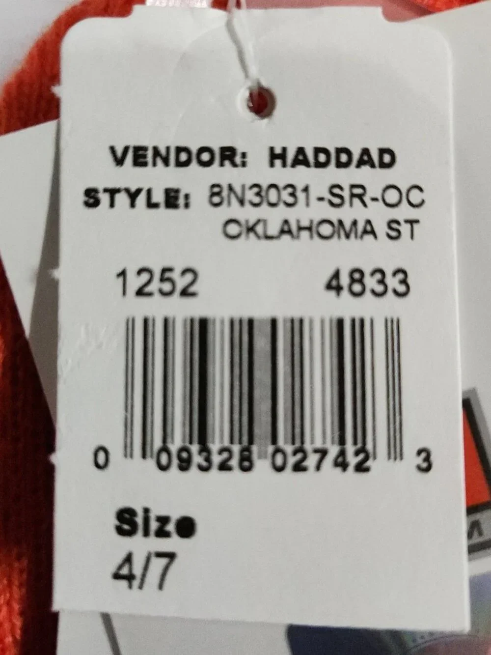 Nike Oklahoma State Cowboys OSU Reversible Beanie Hat Size 4/7 Fleece 166