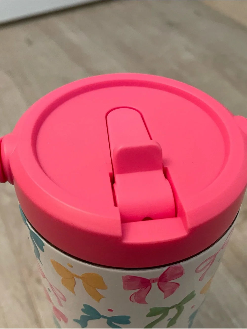 Bright Bows White & Pink 30oz. Metal Tumbler