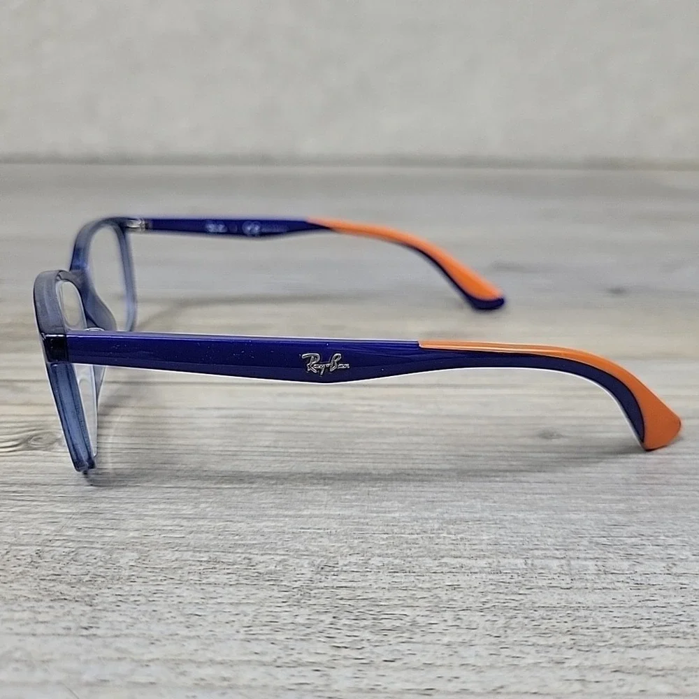 Ray-Ban Jr RB 1586 3775 Eyeglasses Frames Blue Orange  49-16 130mm Full Rim Kids