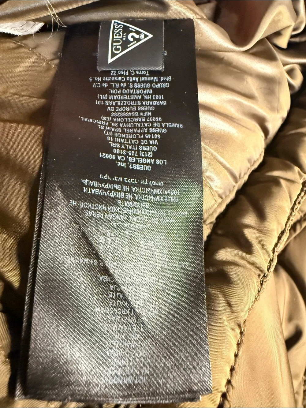 Guess insulated puffer