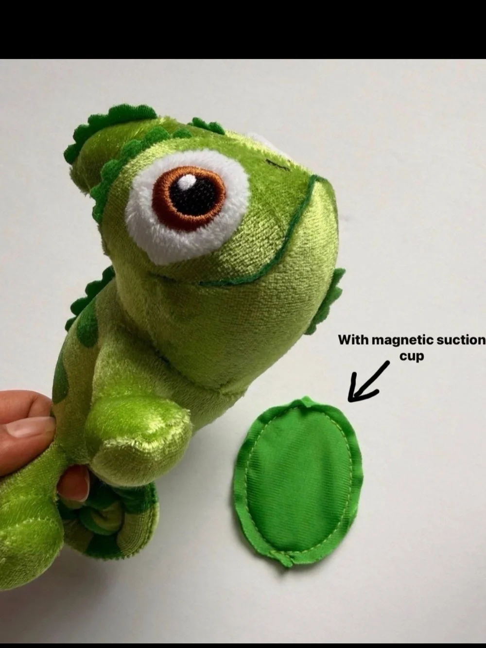 Green Plush Reptile Shoulder Pal - Soft Chameleon Plush Toy