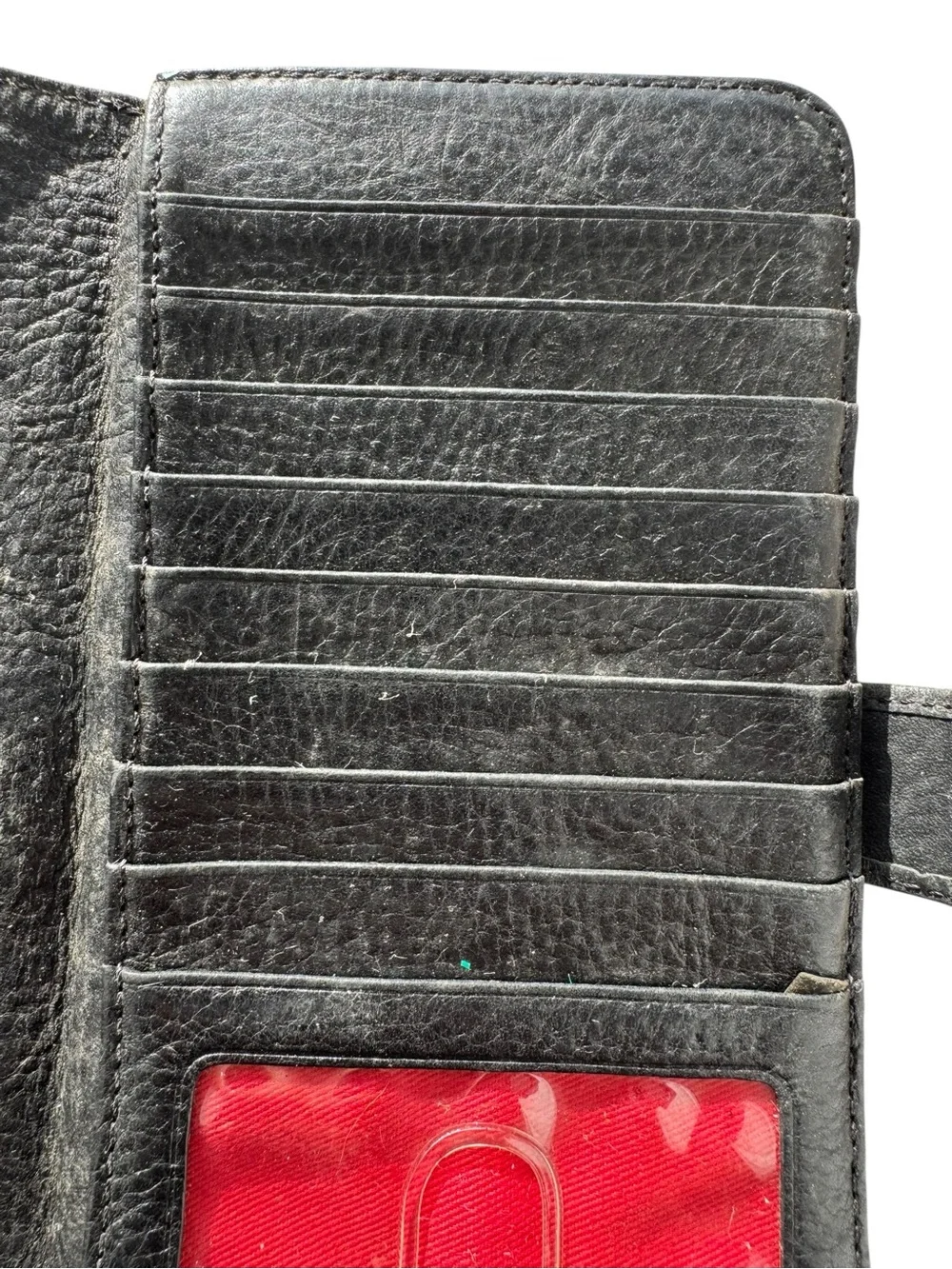 Vintage Dooney & Bourke Black Wallet with Gold Monogram