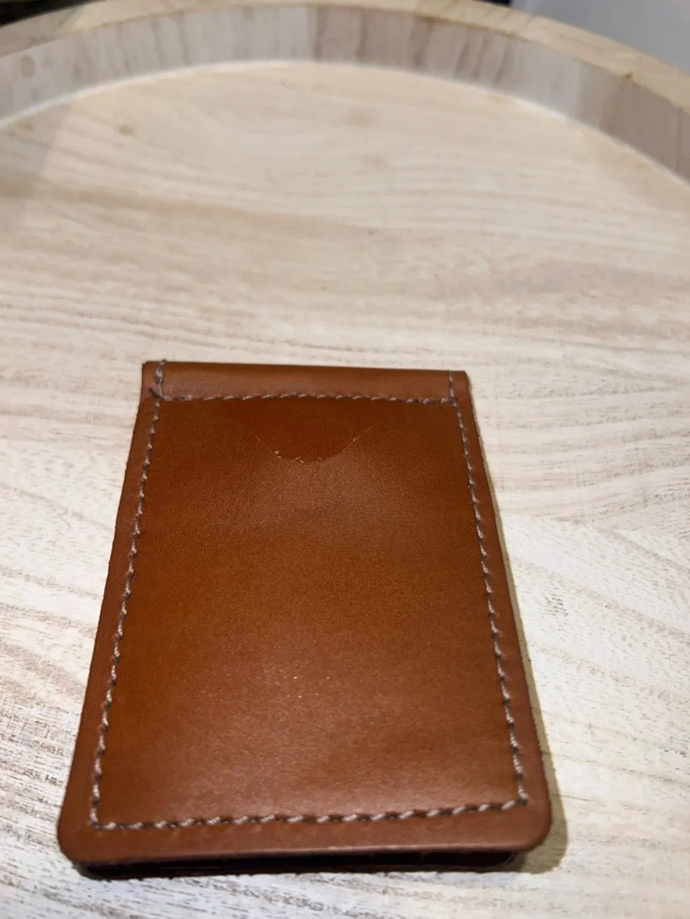 John ❤️ haert tan leather