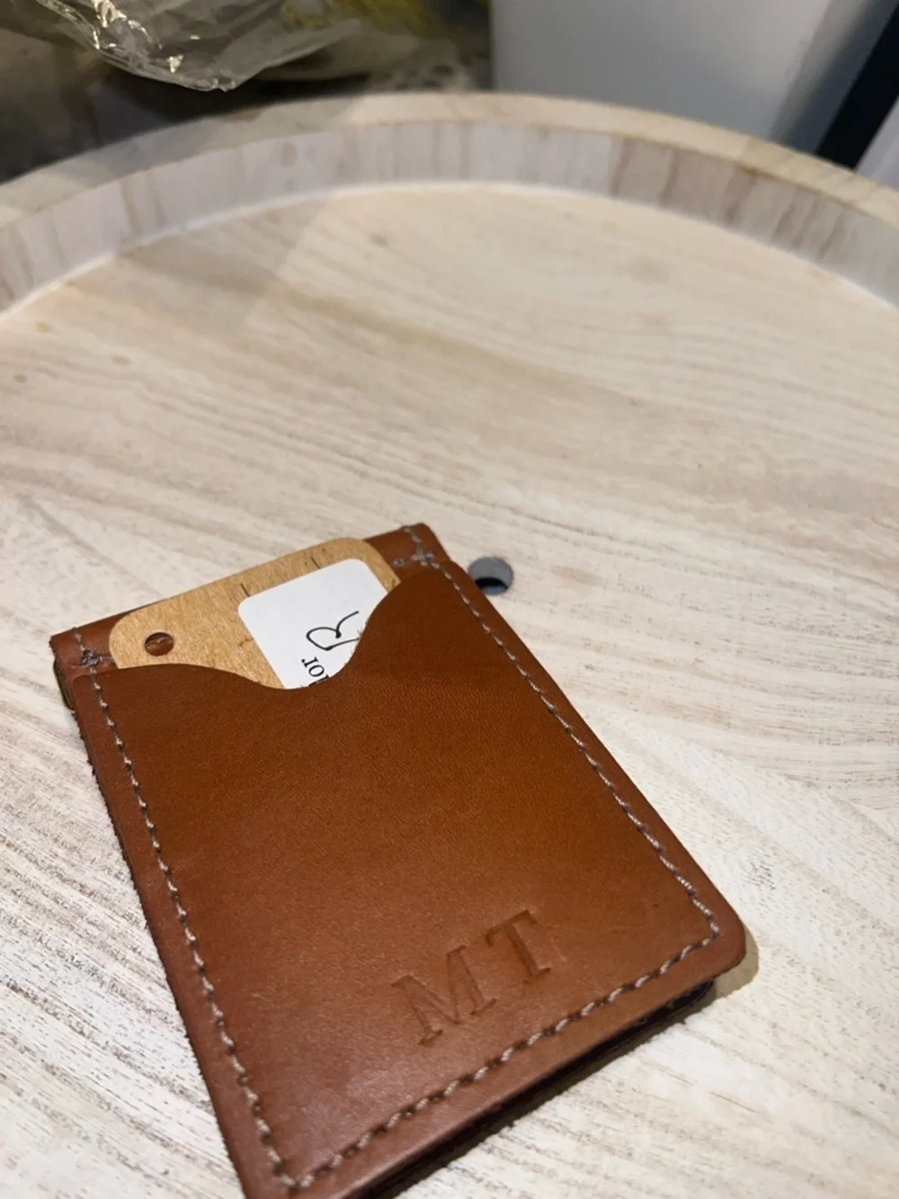 John ❤️ haert tan leather