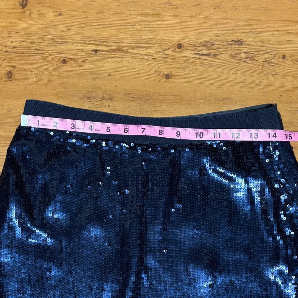 J. Crew Collection Sparkling Midnight Blue Sequins‎ Mini Skirt. EUC