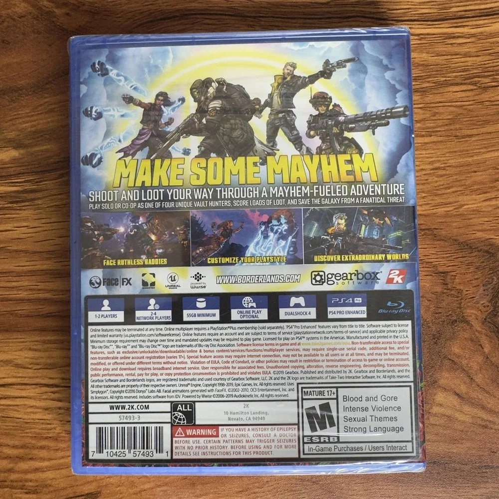 N/A borderlands sony