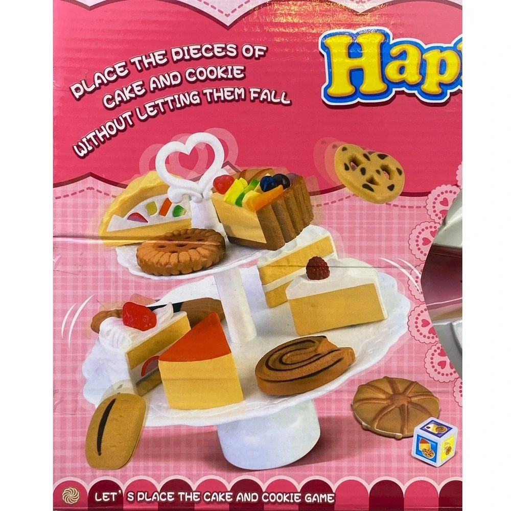 Happy Family‎ Balance Game Cake and Cookie Stacking Toy for Kids Ages 3+