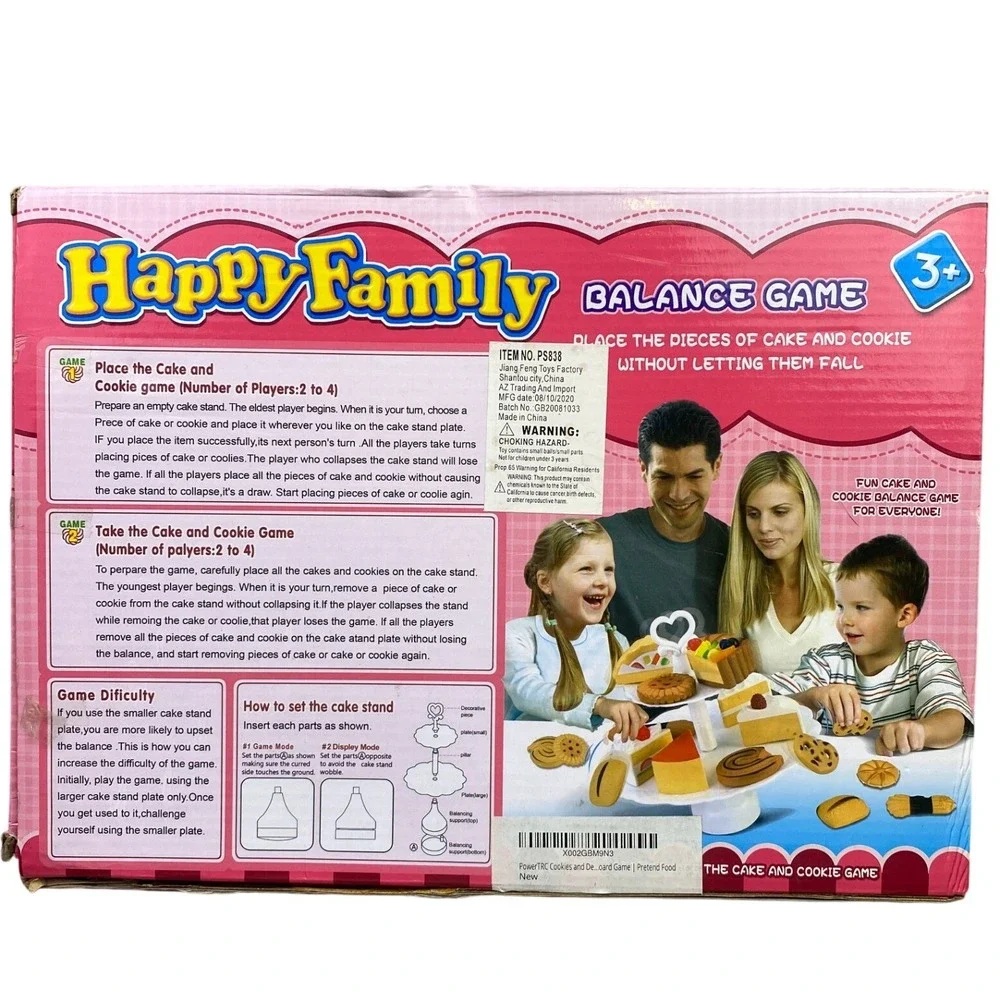 Happy Family‎ Balance Game Cake and Cookie Stacking Toy for Kids Ages 3+