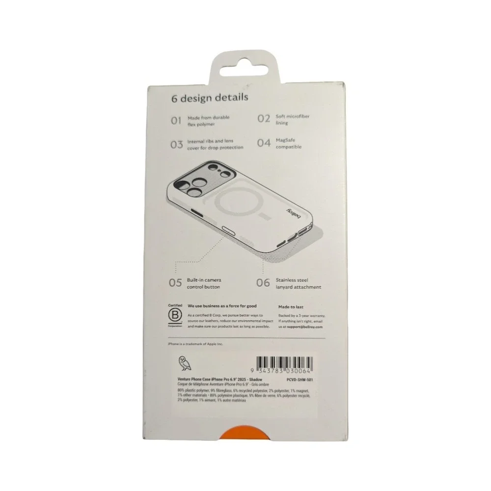 Bellroy important notes