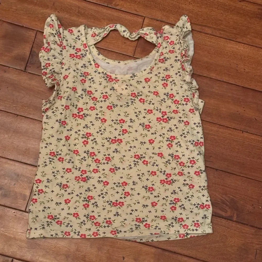 Girls Size 8 Floral‎ Blouse Top Shirt