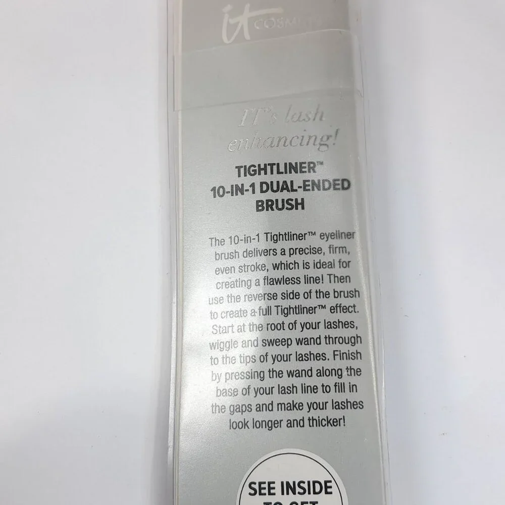 IT Cosmetics Tightliner 10 In 1 dual end brush Bent Liner End tightlining makeup