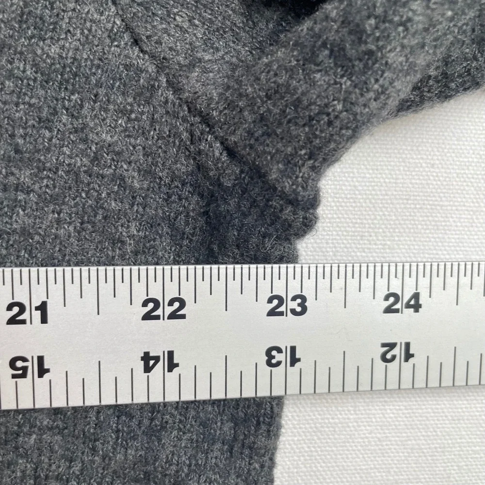 GAP Men's Dark Gray Merino Wool Blend Crew Roll Neck Sweater Size XL‎